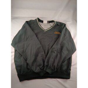 Mens Five Star Green Pull Over Jacket Size Large